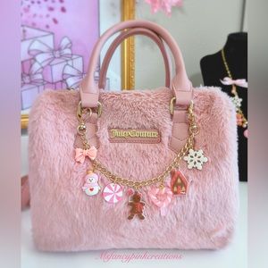 Pink Candycane Purse Chain